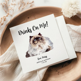 Kattenbruiloft Cocktailservetten Servet