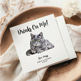 Kattenbruiloft Cocktailservetten Servet