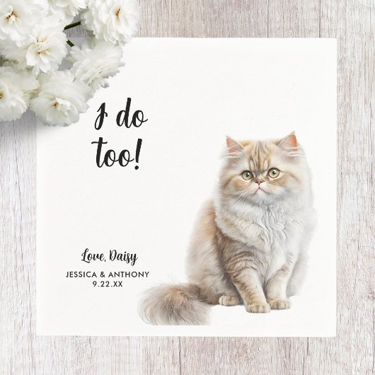 Kattenbruiloft Cocktailservetten Servet