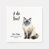 Kattenbruiloft Cocktailservetten Servet (Voorkant)