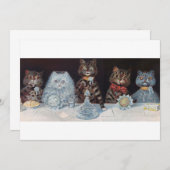 Kattenbruiloft, huwelijk, bruid, Louis Wain Kaart (Voorkant / Achterkant)