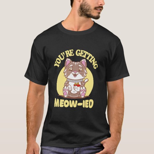 Kattenbruiloft T-shirt (Voorkant)