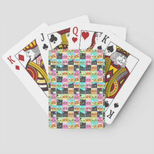 kattencadeau Leuk Kawaii kat patroon Pokerkaarten