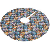 kattencadeau | Leuke kat gezichten Kerstboom Rok (Gekanteld)