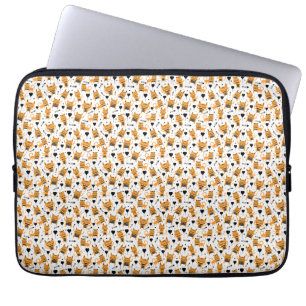 kattencadeau Schattig kattenpatroon kinderachtig Laptop Sleeve