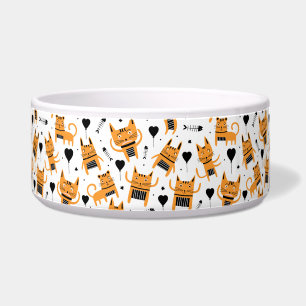 kattencadeau Schattig kattenpatroon kinderachtig Voerbakje