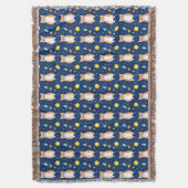 kattencadeau | Space Cat Patroon Grafisch Deken (Voorkant Verticaal)