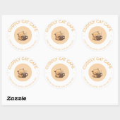 Kattencafé Ronde Sticker (Vel)