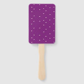 kattencake paarse verjaardag handwaaier (Achterkant)