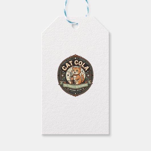 Kattencola Kattenfrisdrank dranklabel Katten Vinta Cadeaulabel (Voorkant)
