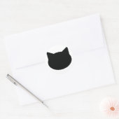 kattencontourpictogram ronde sticker (Envelop)