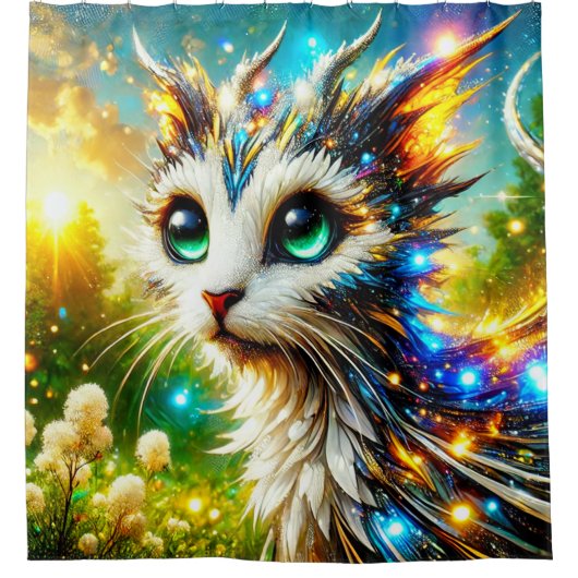 kattencreatuur douchegordijn (Voorkant)