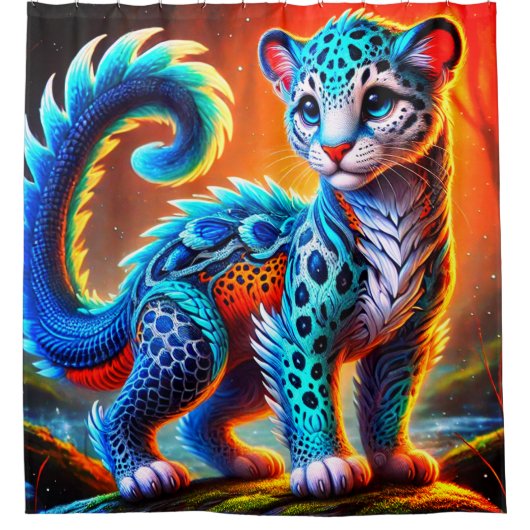 kattencreatuur douchegordijn (Voorkant)