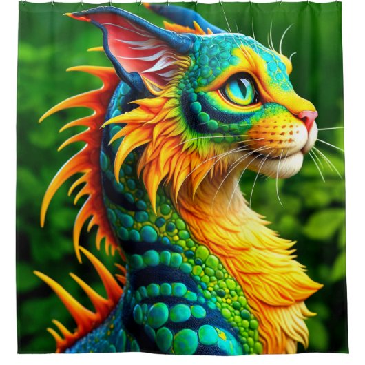 kattencreatuur douchegordijn (Voorkant)