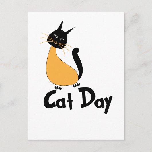Kattendag briefkaart (Voorkant)