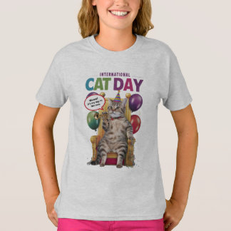 KATTENDAG RUIMTELIJK T-SHIRT