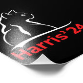 Kattendames voor Kamala Cat 2024 President Kamala Foto Afdruk (Hoek)