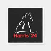 Kattendames voor Kamala Cat 2024 President Kamala Servet (Voorkant)