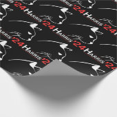 Kattendames voor Kamala Funny Cat 2024 President Cadeaupapier (Hoek)