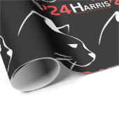 Kattendames voor Kamala Funny Cat 2024 President Cadeaupapier (Rol Hoek)