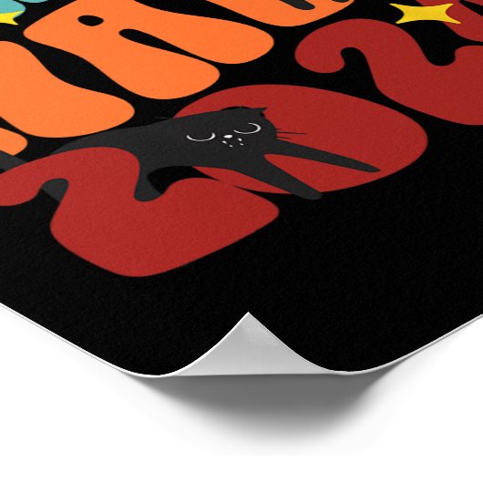 Kattendames voor Kamala Funny Cat 2024 President K Poster (Hoek)