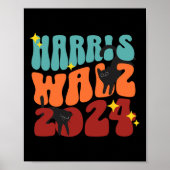 Kattendames voor Kamala Funny Cat 2024 President K Poster (Voorkant)