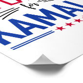 Kattendames voor Kamala Funny Cat 2024 President K Poster (Hoek)