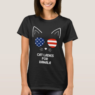 Kattendames voor Kamala Funny Cat 2024 T-shirt