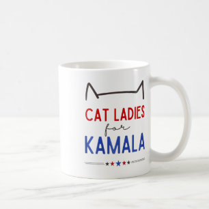 Kattendames voor Kamala Funny Cat Lover Koffiemok