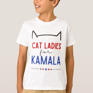 Kattendames voor Kamala Funny Cat Lover T-shirt