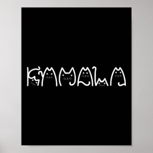 Kattendames voor Kamala Harris Waltz Cat Lady Funn Poster