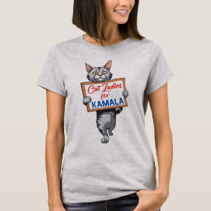 Kattendames voor kamala t-shirt