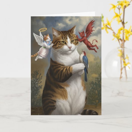 Kattendebat Kaart (Gele Bloem)