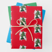 Kattendecorcerende kerstboom inpakpapier vel (In situ)