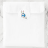 Kattendeeg Ronde Sticker (Tas)