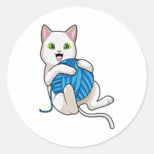 Kattendeeg Ronde Sticker