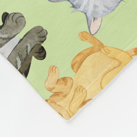 Kattendekens Fleece Deken (Hoek)