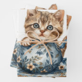 Kattendetail cadeaupapier (In situ)