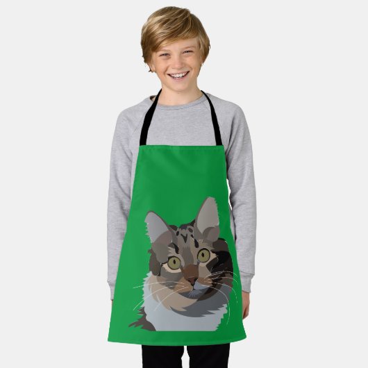 Kattendier Kattenliefhebber Kinder Schort (Gedragen)