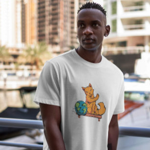 Kattendieren die met het planten spelen t-shirt