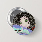 Kattendochter 1 ronde button 5,7 cm (Voorkant /achterkant)