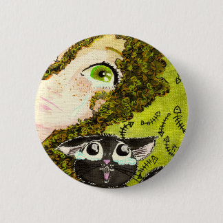 Kattendochter 2 ronde button 5,7 cm