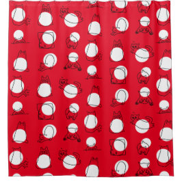 Kattendoppen Douchegordijn