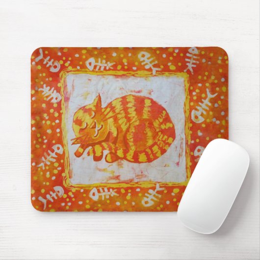 Kattendromen van vis muismat (Met muis)