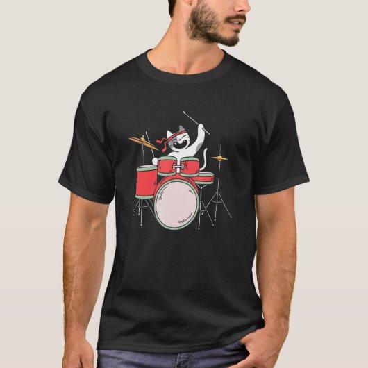 Kattendrummer T-shirt (Voorkant)