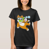 Kattenduiker snorkel t-shirt (Voorkant)