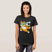 Kattenduiker snorkel t-shirt (Voorkant volledig)