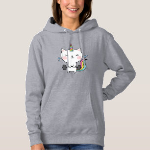 Katteneenhoorn T-shirt Workout Gym Regenboog Catic