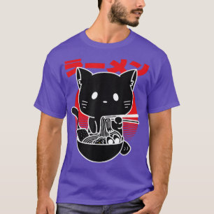 Katteneetnoedels Japanse esthetische ramen Funny T-shirt