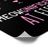 Katteneigenaar 50ste verjaardag Kattenliefhebber 5 Poster (Hoek)